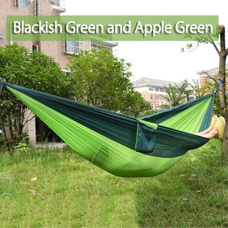 Portable Nylon Parachute Backpacking Double Hammock