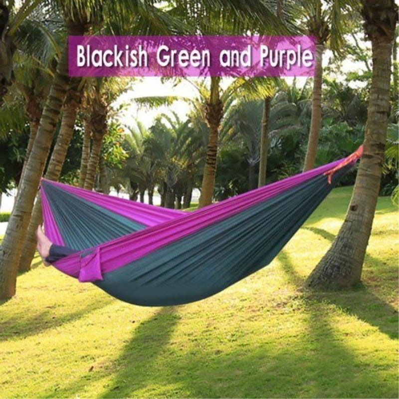 Portable Nylon Parachute Backpacking Double Hammock