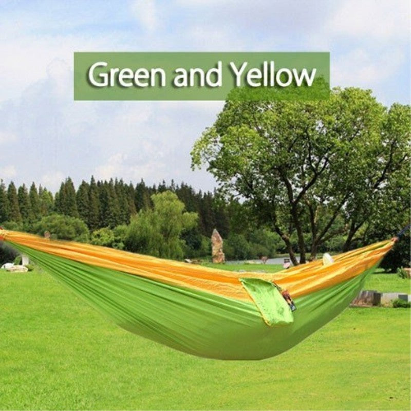 Portable Nylon Parachute Backpacking Double Hammock