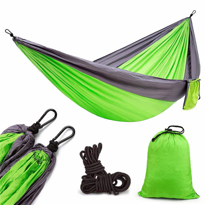 Portable Nylon Parachute Backpacking Double Hammock
