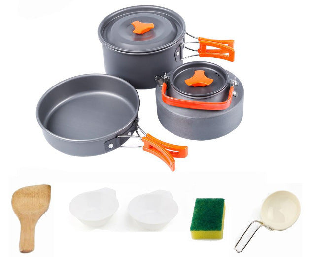 Portable Outdoor Cookware Mess Kit
