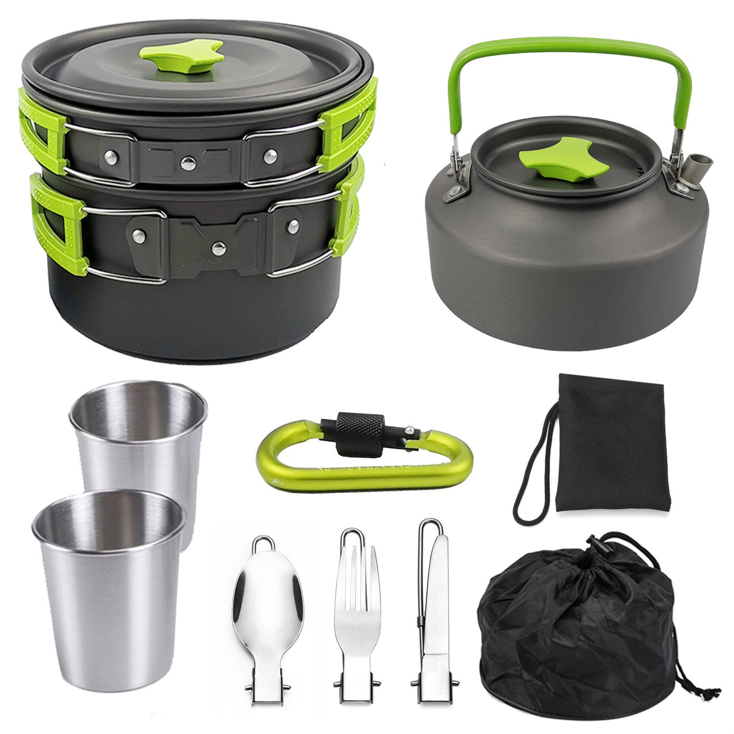 Portable Outdoor Cookware Mess Kit