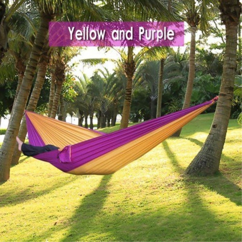 Portable Nylon Parachute Backpacking Double Hammock