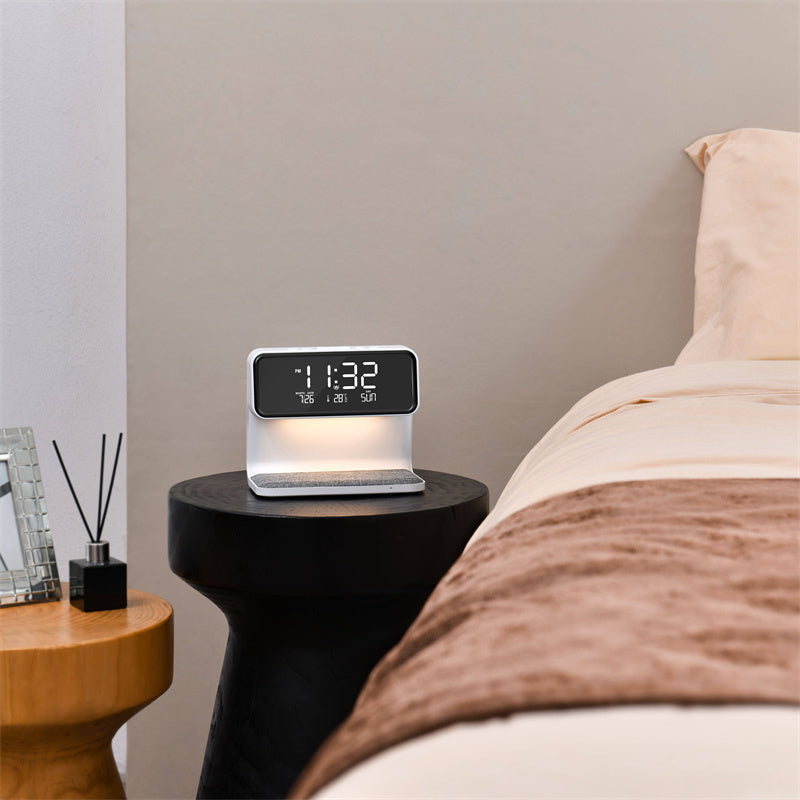 3-in-1 Bedside Lamp with Wireless Charging