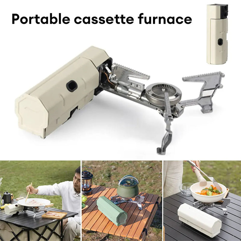 Portable Camping Gas Stove Folding Cassette Burner