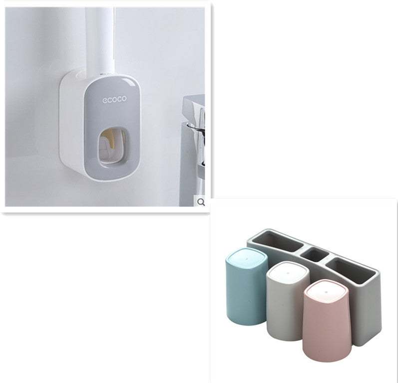 Wall-Mounted Automatic Toothpaste Dispenser Holder