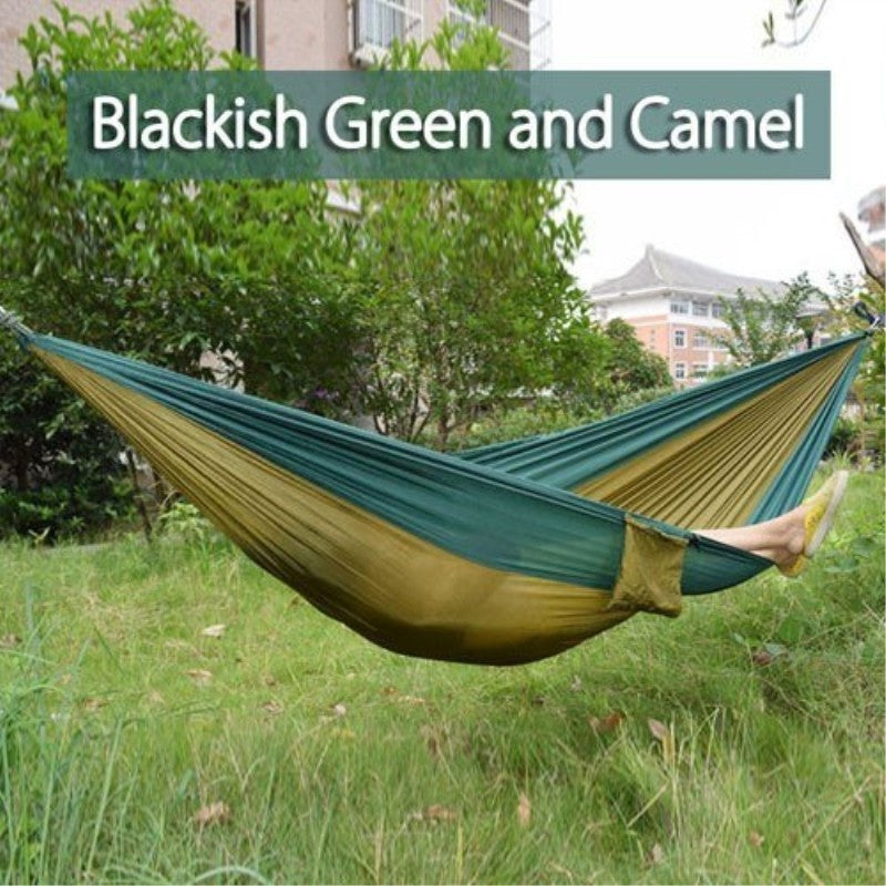 Portable Nylon Parachute Backpacking Double Hammock