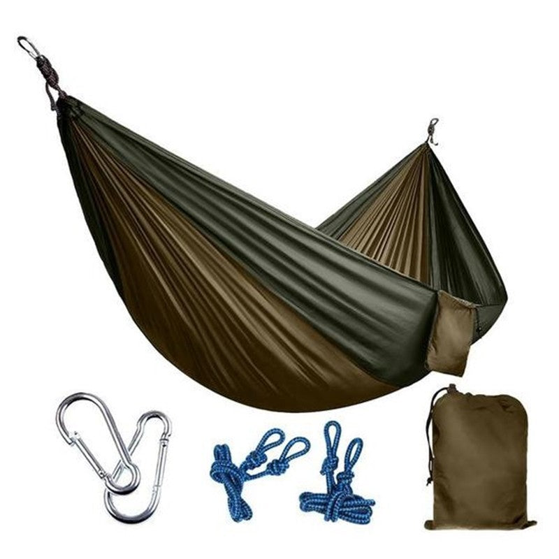 Portable Nylon Parachute Backpacking Double Hammock