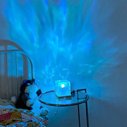 LED Water Ripple Projection Lamp