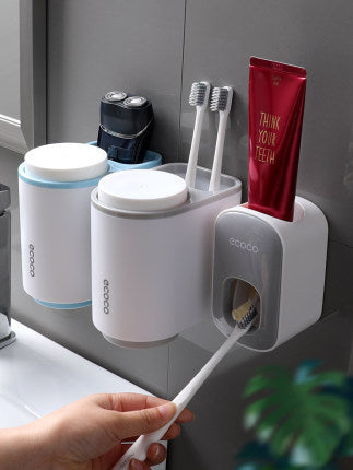 Wall-Mounted Automatic Toothpaste Dispenser Holder