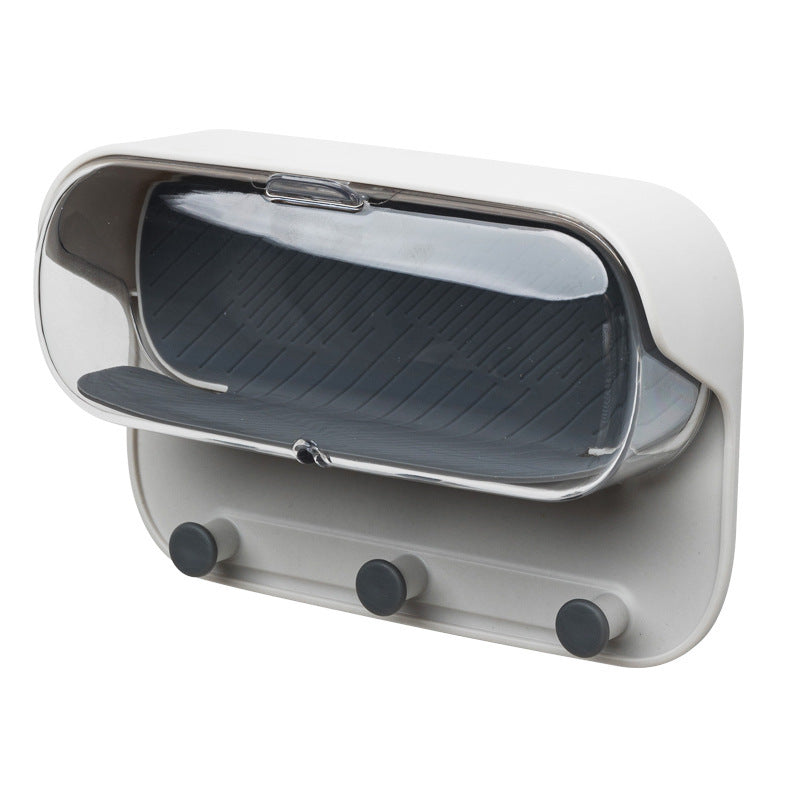 Punch-Free Wall-Mounted Bathroom Holder Glasses Storage Box
