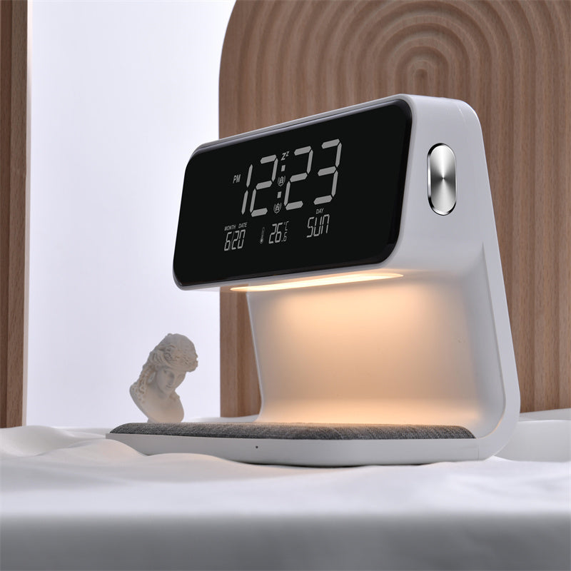 3-in-1 Bedside Lamp with Wireless Charging