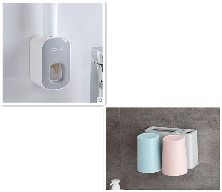 Wall-Mounted Automatic Toothpaste Dispenser Holder