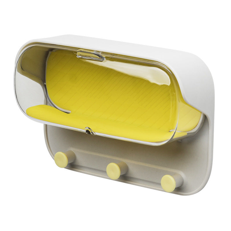 Punch-Free Wall-Mounted Bathroom Holder Glasses Storage Box