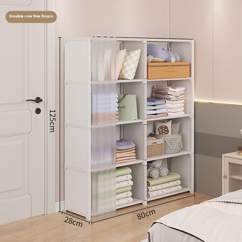 Dust-proof Wardrobe Storage Cabinet Combination Locker