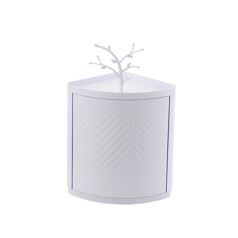 Rotatable Wall-Mounted Bathroom Makeup Storage Rack