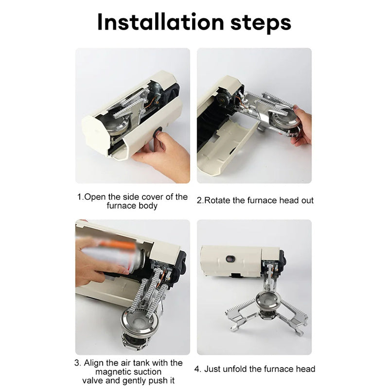 Portable Camping Gas Stove Folding Cassette Burner