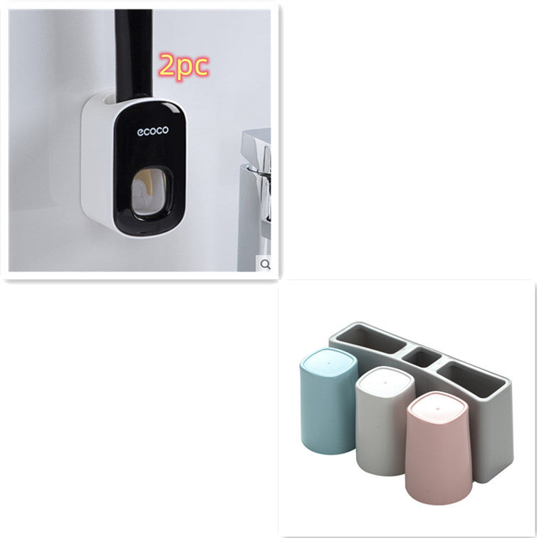 Wall-Mounted Automatic Toothpaste Dispenser Holder