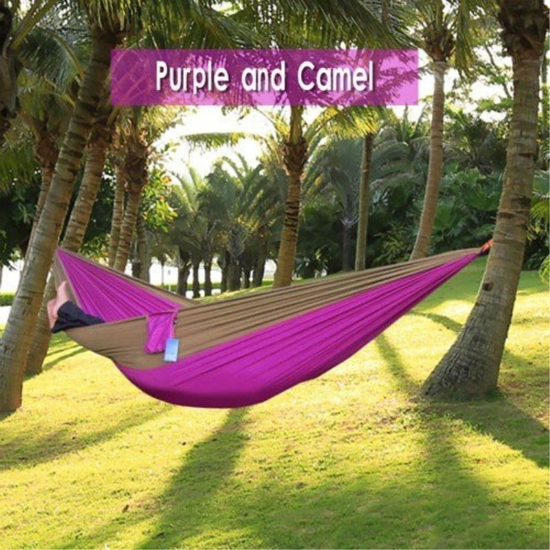 Portable Nylon Parachute Backpacking Double Hammock