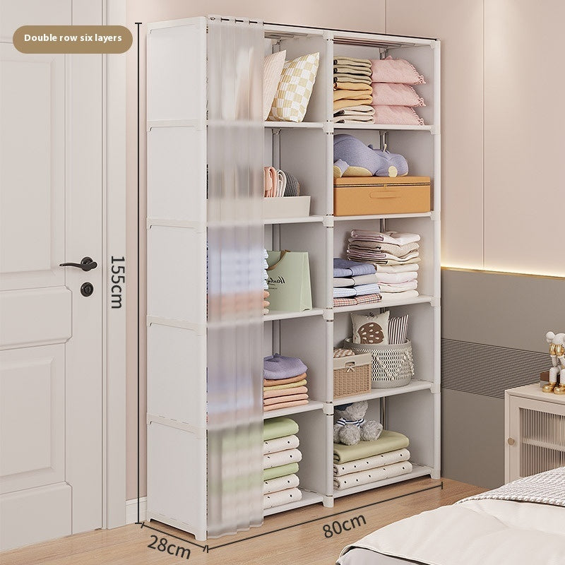 Dust-proof Wardrobe Storage Cabinet Combination Locker