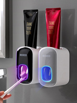 Wall-Mounted Automatic Toothpaste Dispenser Holder
