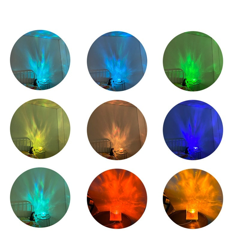 LED Water Ripple Projection Lamp