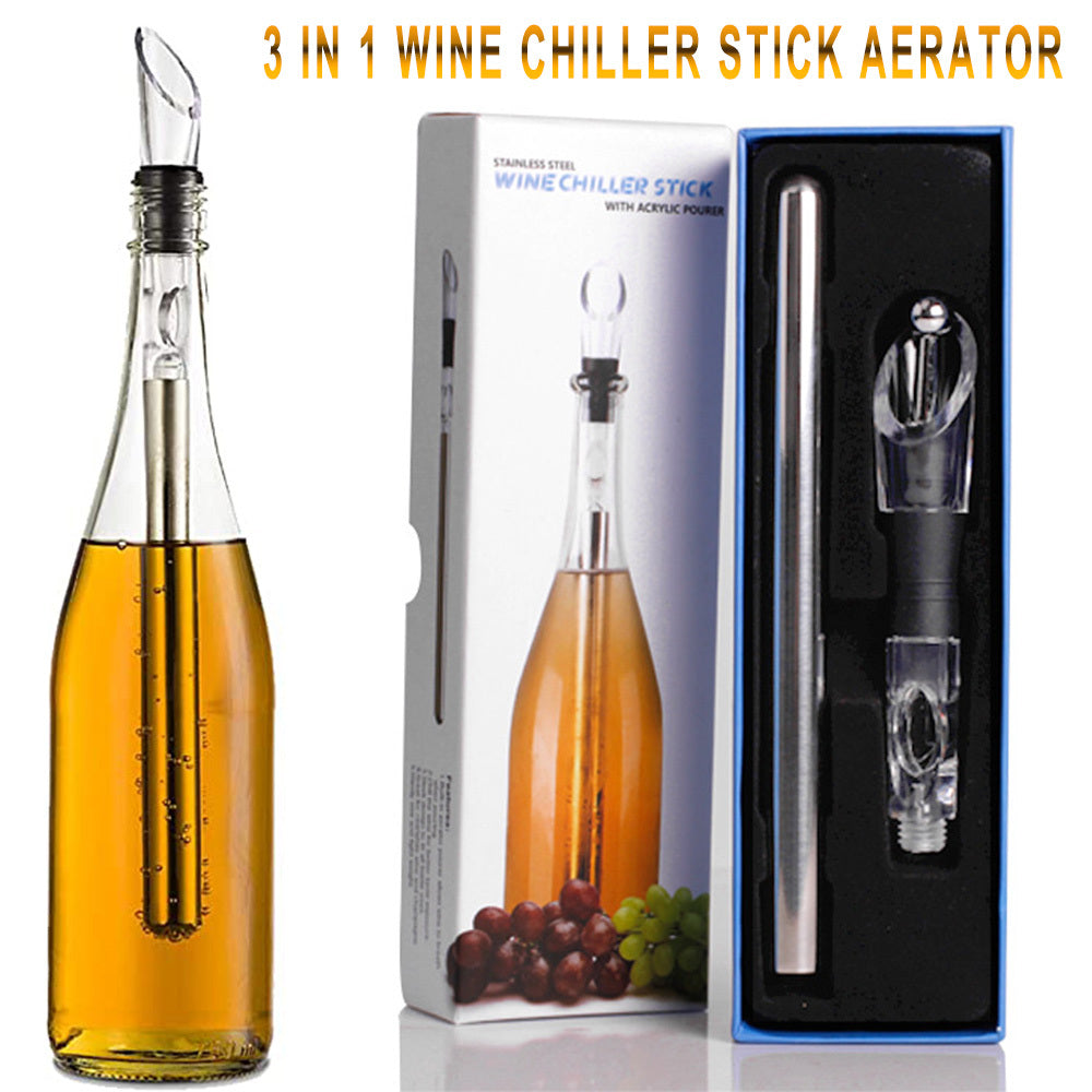 Stainless Steel Wine Bottle Cooler Stick Chiller