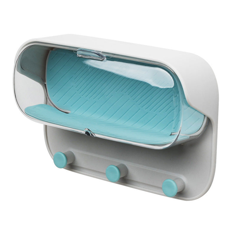 Punch-Free Wall-Mounted Bathroom Holder Glasses Storage Box