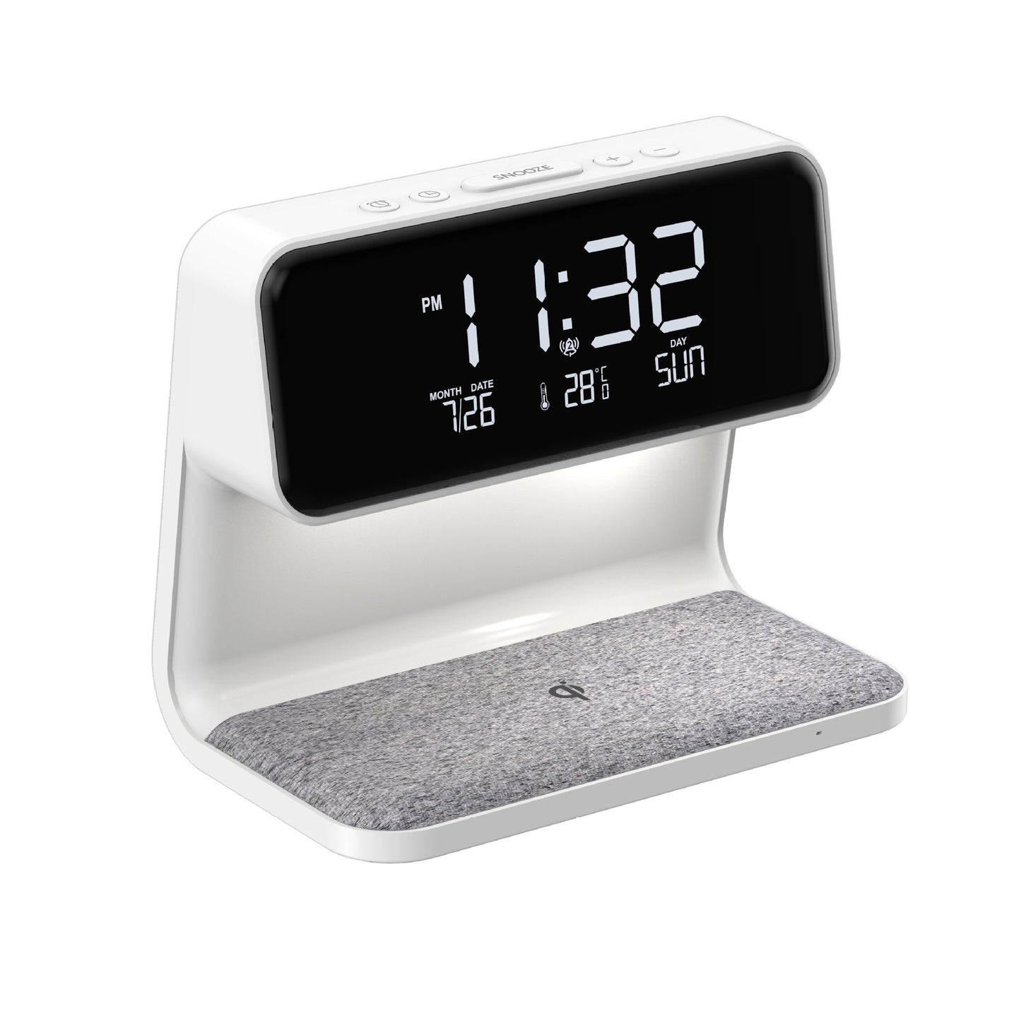 3-in-1 Bedside Lamp with Wireless Charging