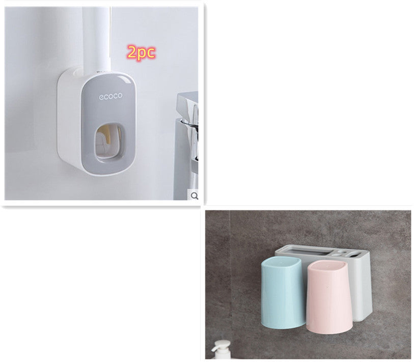 Wall-Mounted Automatic Toothpaste Dispenser Holder