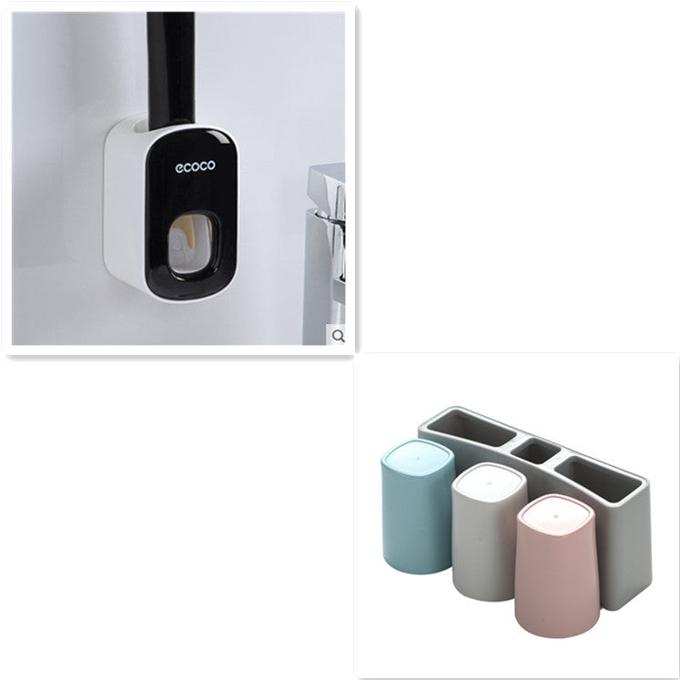 Wall-Mounted Automatic Toothpaste Dispenser Holder