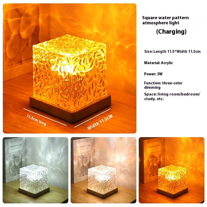 LED Water Ripple Projection Lamp