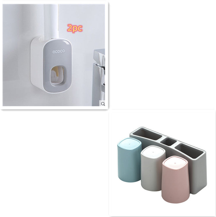 Wall-Mounted Automatic Toothpaste Dispenser Holder
