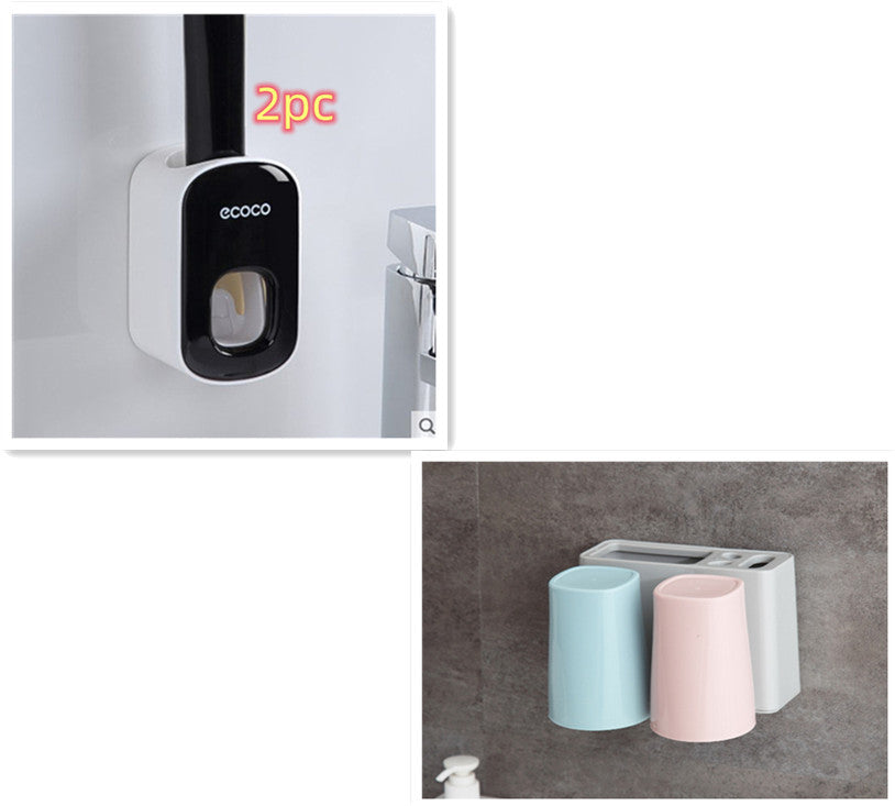 Wall-Mounted Automatic Toothpaste Dispenser Holder
