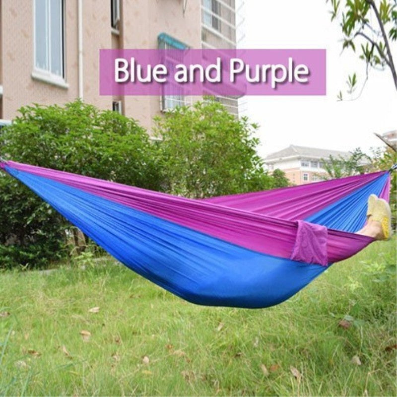 Portable Nylon Parachute Backpacking Double Hammock