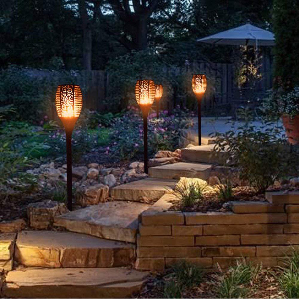 LED Solar Torch Light Waterproof Lamp