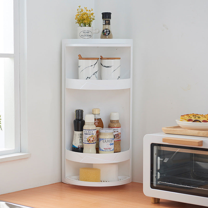 Rotatable Wall-Mounted Bathroom Makeup Storage Rack