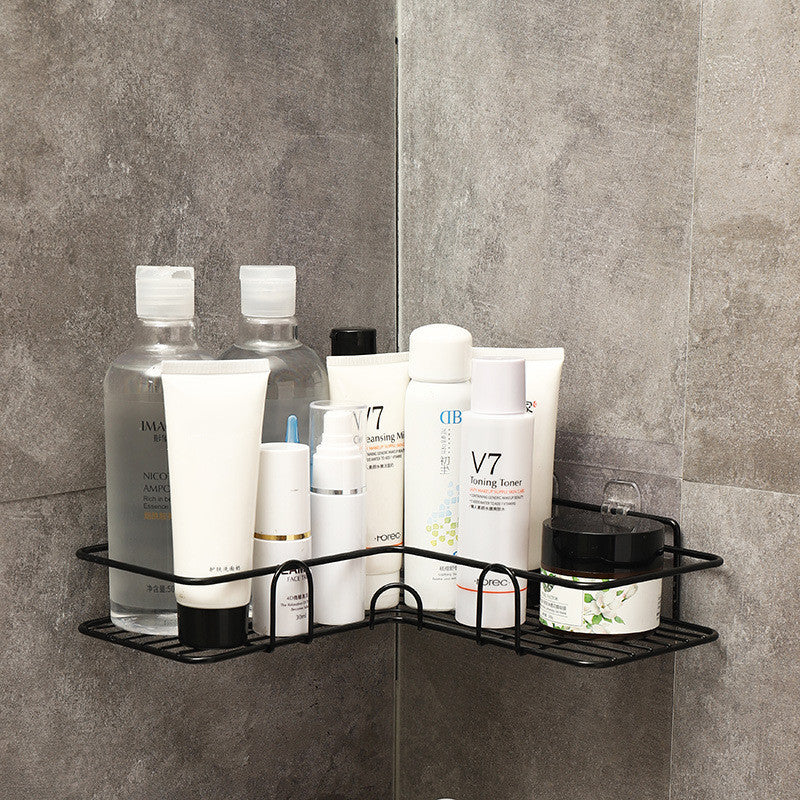 Wrought Iron Bathroom Corner Shelf Storage Rack