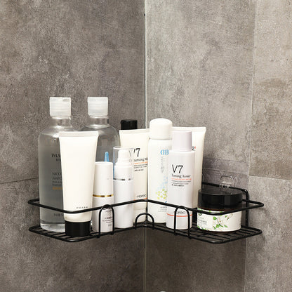 Wrought Iron Bathroom Corner Shelf Storage Rack