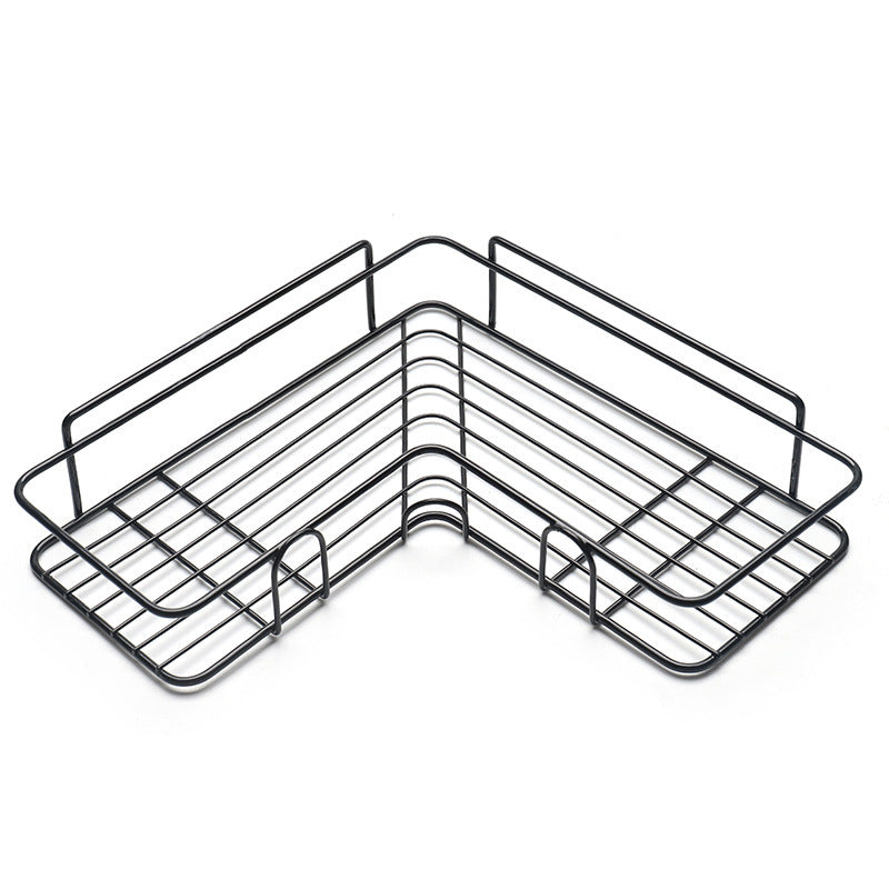 Wrought Iron Bathroom Corner Shelf Storage Rack