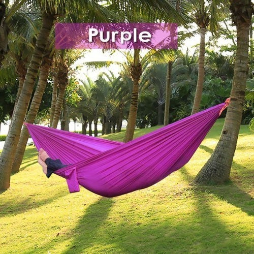 Portable Nylon Parachute Backpacking Double Hammock