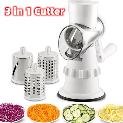 3-in-1 Vegetable Slicer Mandolin Cutter Grater
