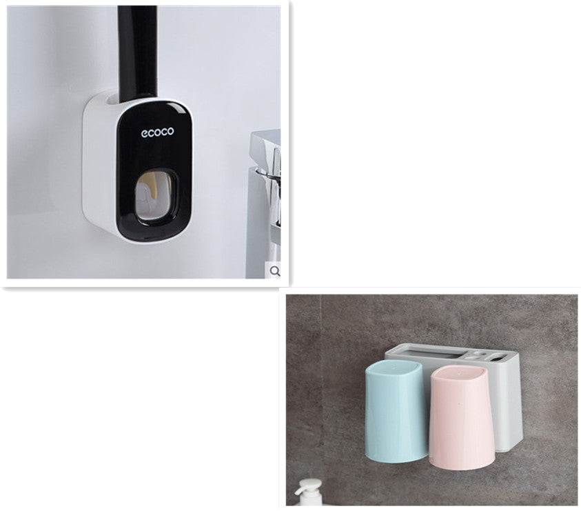 Wall-Mounted Automatic Toothpaste Dispenser Holder