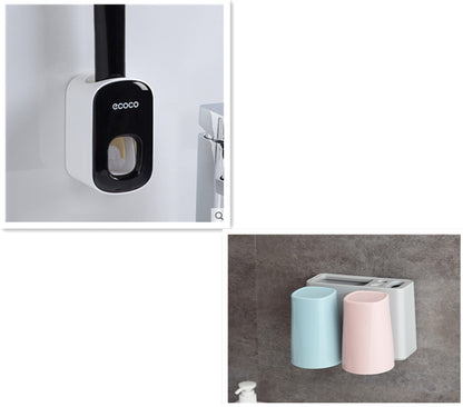 Wall-Mounted Automatic Toothpaste Dispenser Holder