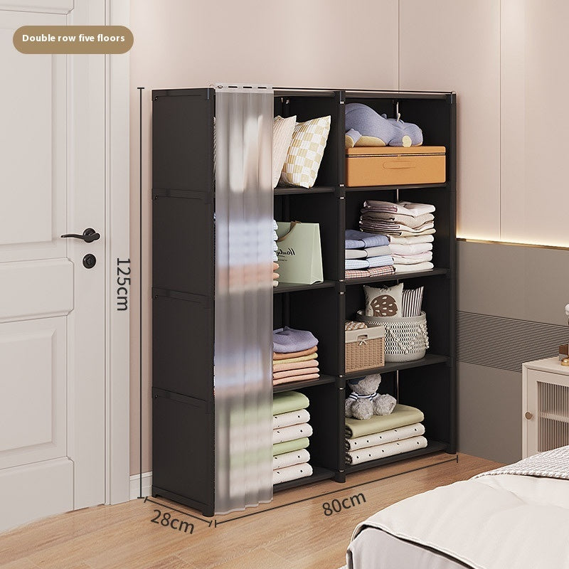 Dust-proof Wardrobe Storage Cabinet Combination Locker