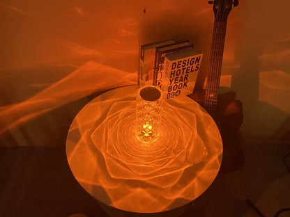 Romantic LED Rose Diamond Table Lamp