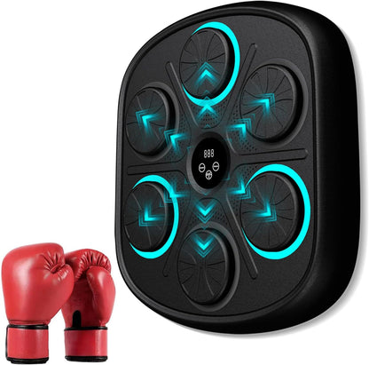 Smart Music Boxing Wall – LED Workout Trainer for Home