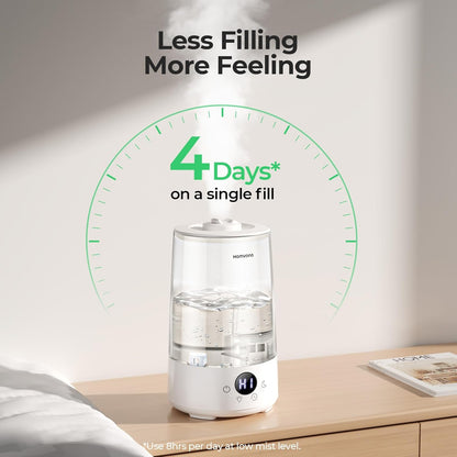 Homvana 3-in-1 Cool Mist Humidifier – 3.6L, Silent, Aroma Diffuser