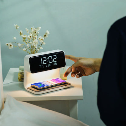 3-in-1 Bedside Lamp with Wireless Charging
